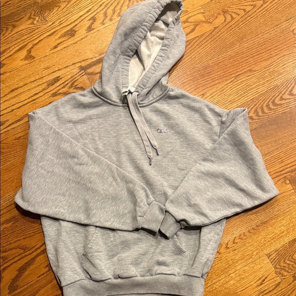 ALO Yoga Heather Gray Hoodie